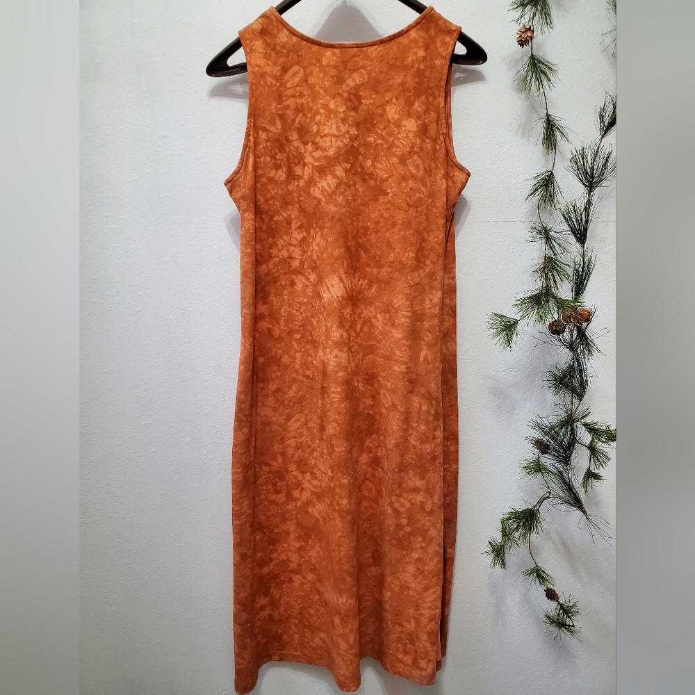 Vintage Cactus Bay Lynee Western Wildlife Cabin Tie Dye Cotton Maxi - Picture 2 of 14
